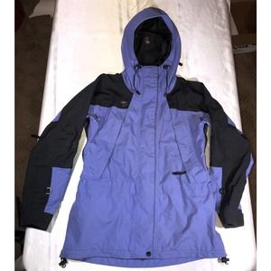 Mountain Hardwear Conduit Jacket Women's Purple Hooded Vented Utility Nylon Sz 6